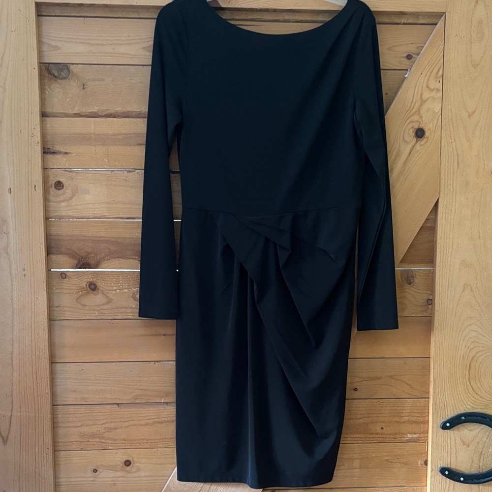 Tahari Black Long Sleeve Dress